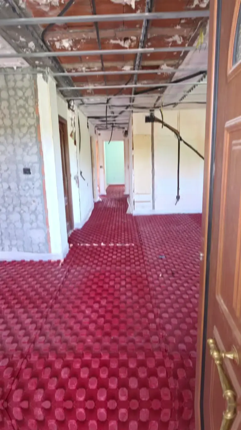 Suelo radiante instalado en una vivienda en rehabilitación en León